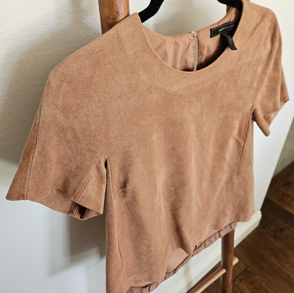 BCBGMaxazria Mariko Suede Shirt - Picture 5 of 13
